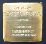 Barsinghausen: Stolperstein Siegfried Lehmann Barsinghausen: Stolperstein Siegfried Lehmann © Stadt Barsinghausen